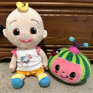 Plush Cocomelon JJ Stuffed Toys Bundle | Large J.J. And Melon for Baby/Toddler